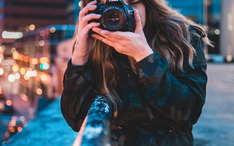 Photographer taking photos for a business website