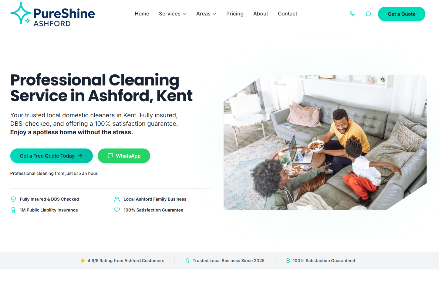 Cleaning services website