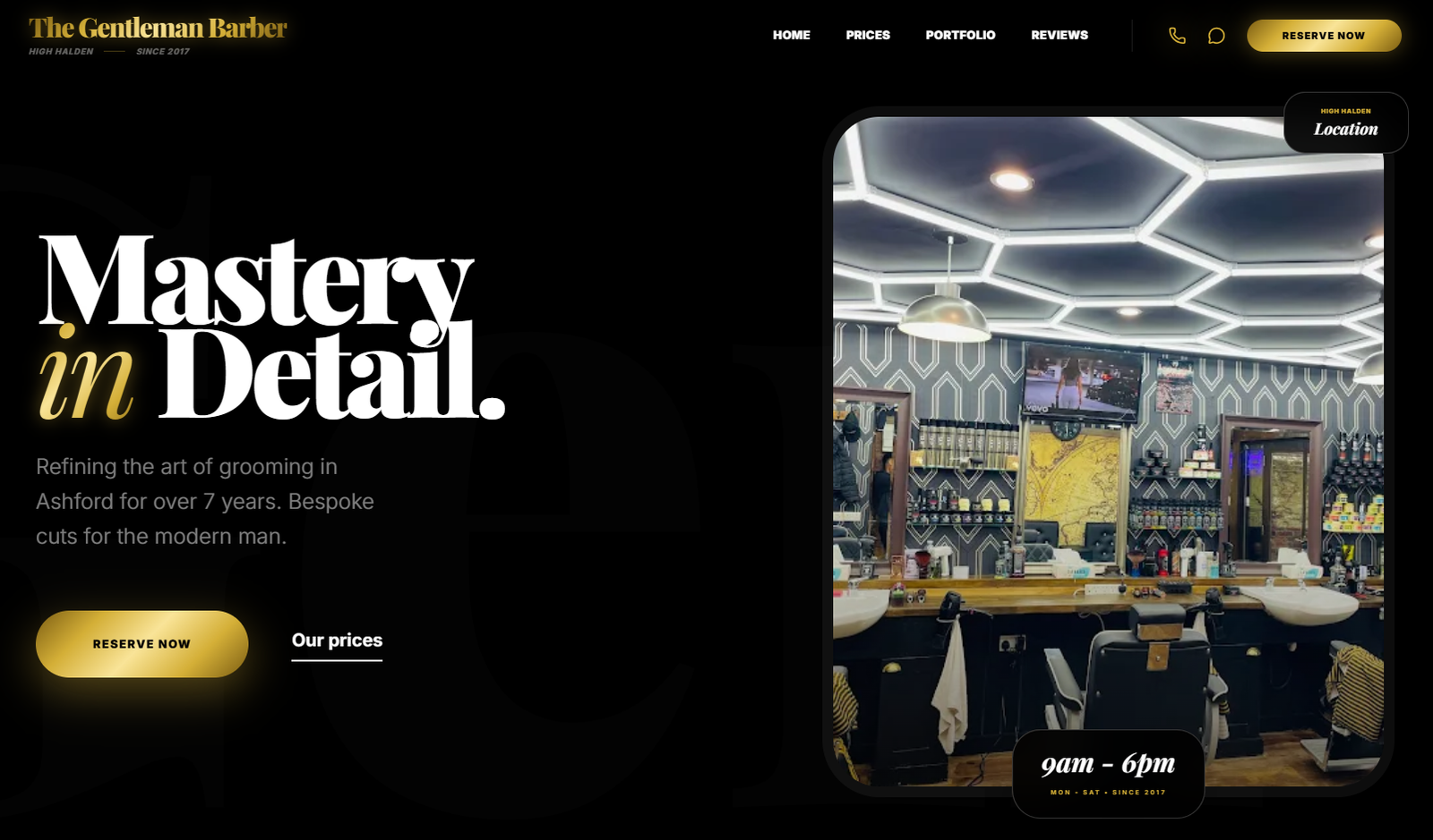 Barber website